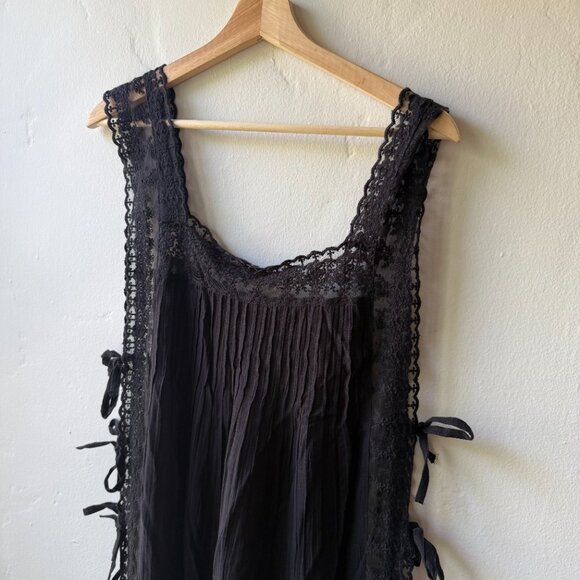 Anthropologie, Black, Long Lace Coverup, OS - Picture 3 of 4